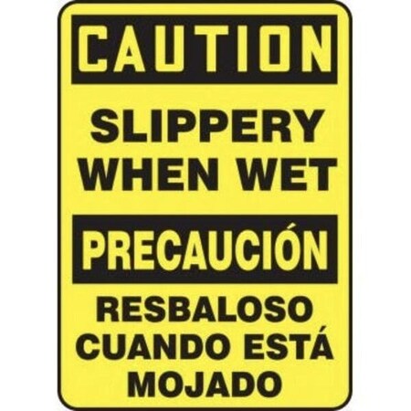 Accuform BILINGUAL OSHA CAUTION Safety Sign SBMSTF642XT SBMSTF642XT